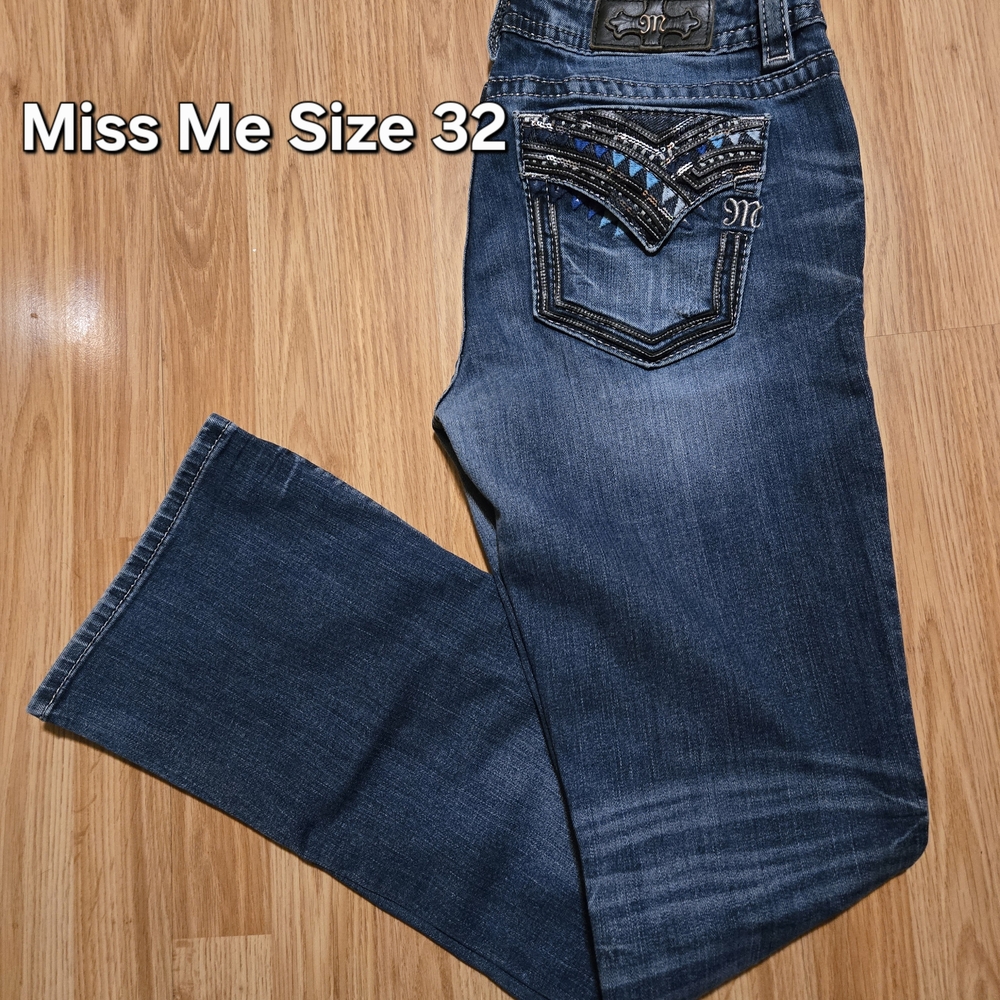Miss Me Women's Dark Blue Boot Cut Jeans